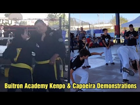 Buitron Academy Demonstration of Capoeira and Kenpo at the WESTFEST in Laredo