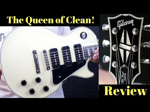 The QUEEN of CLEAN! 2018 Gibson  Made to Measure 3 P90 Les Paul Custom Vintage White | Review + Demo Video