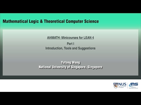 Mini-Course on LEAN 4 (1/5)