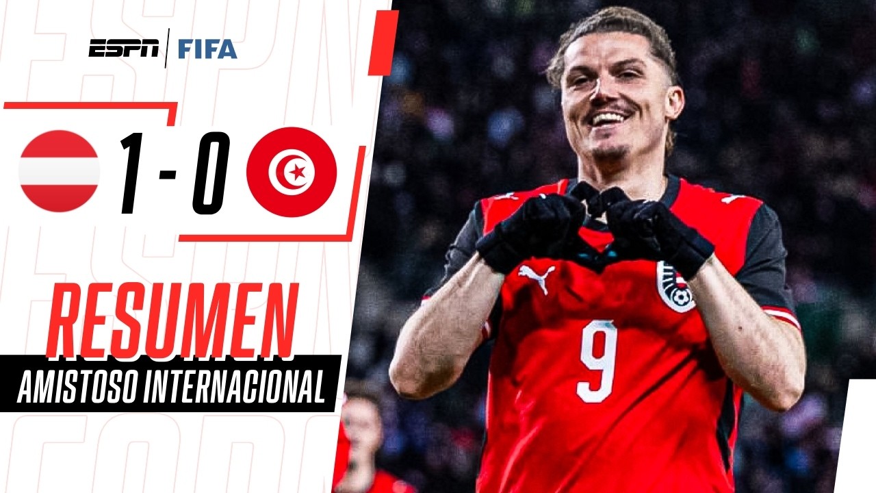ATENCIÓN SCALONI: AUSTRIA GANÓ CON UNO MENOS EN LA PREVIA AL MUNDIAL | Austria 1-0 Túnez | RESUMEN