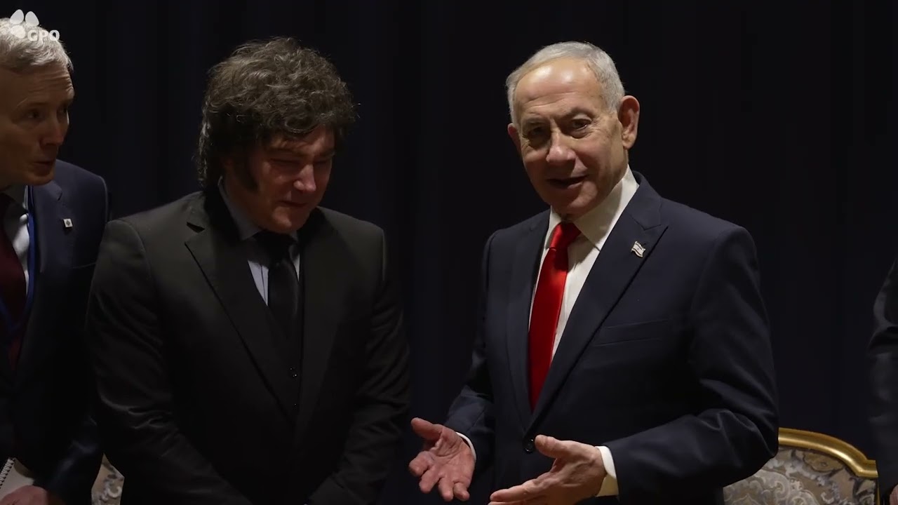 ראש הממשלה בנימין נתניהו נפגש עם נשיא ארגנטינה חאבייר מיליי