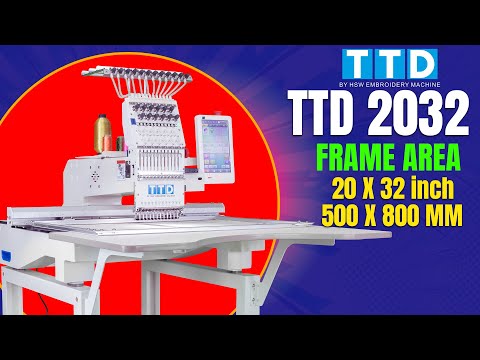 HSW TTD-2032 Single Head Embroidery Machine