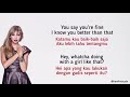 Taylor Swift You Belong With Me Taylor S Version Lirik Terjemahan