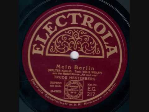 Trude Hesterberg - Mein Berlin (6/8-Onestep a. d. Revue "An und aus")