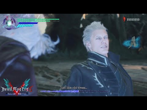 DMC5 Vergil Boss Moves vs Dante!