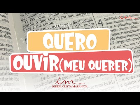 Quero ouvir (Meu Querer) - LOUVOR - Crianças, Intermediários e Adolescentes