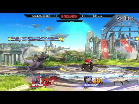 ENDGAME: 1v1 Pools – AmiiboKing313 (Mewtwo) vs. Lithium (Duck Hunt Dog, Captain Falcon)