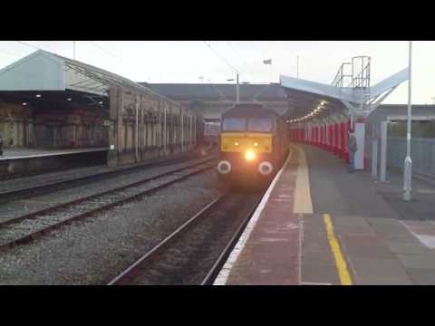 WC 57001 & 47786 on 5Z57 Tyseley - Carnforth ECS move @ Crewe on 23/2/12- HD
