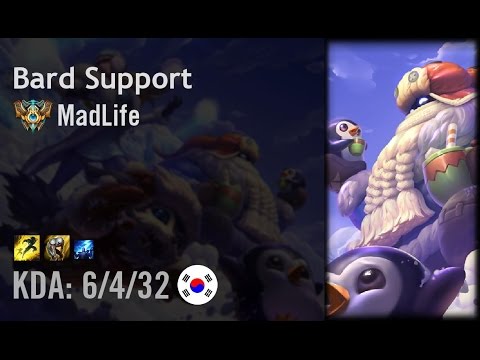 Bard Support vs Trundle - MadLife - KR Challenger Patch 6.10