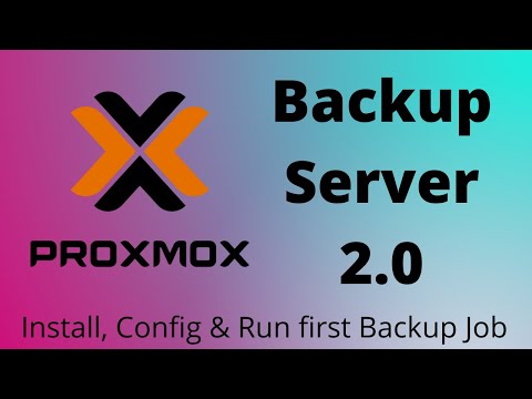 Proxmox Backup Server 2.0 - Install and Config