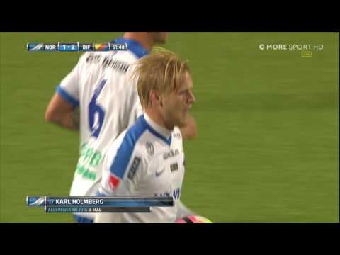 Hoppet lever för Norrköping - Holmberg reducerar till 1-2 - TV4 Sport