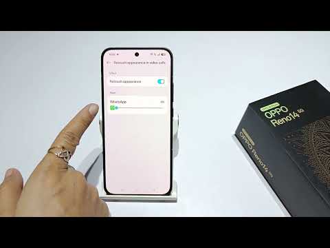 How to enable face beauty for video call in oppo reno 14 5g | oppo reno 14 me whatsapp beauty mode