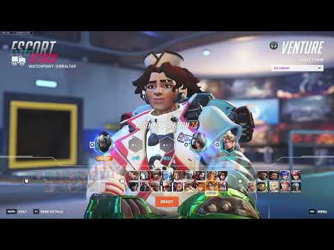 DANNEDD + ml7 + LHCLOUDY! VENTURE GAMEPLAY OVERWATCH SEASON 17 TOP 500