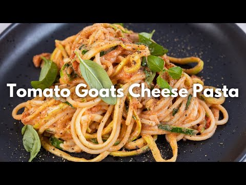 Healthy & Delicious Pasta in 15 Minutes | Tomato Goats Cheese Pasta
