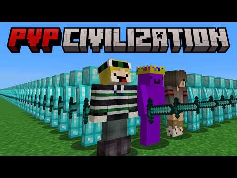Minecraft but I become the PARKOUR GOD in PVP CIVILIZATION