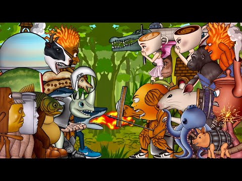 Tung Tung Tung Sahur Boss ,Cacasito Satelito VS Espressona Signora Boss, La Vaca Saturno Saturnita.