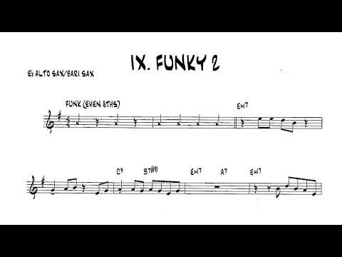 BACKING TRACK - IX. FUNKY 2 - Bob Mintzer 15 Easy etude - Bob Mintzer for Eb. Saxophone