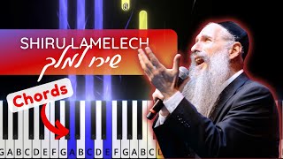 Shiru Lamelech שירו למלך by Mordechai ben Dovid. Easy piano tutorial with chords.