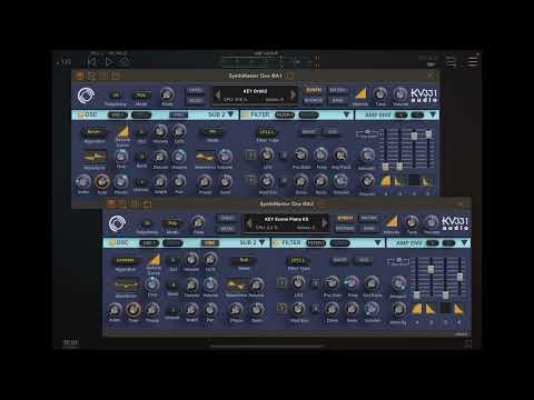 SynthMaster One - Improvising with Two Layered Patches in AUM - iPad Demo - No Talking