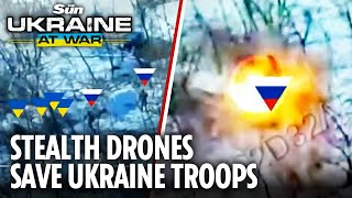 Download lagu Moment Ukrainian drones WIPE OUT Russian troops attempting to capture comrades in Pokrovsk mp3