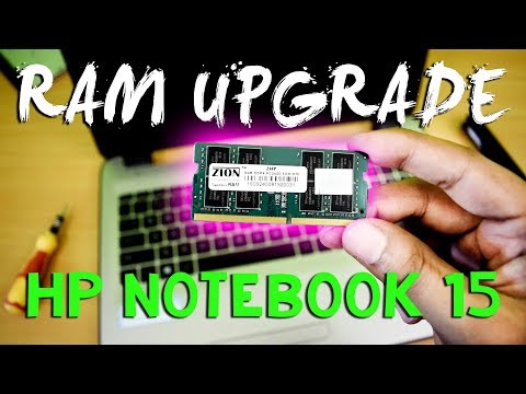 How to upgrade install ram in hp notebook 15 series laptop h...