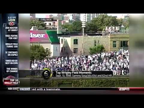 SportsCenter Top 10 Wrigley Field Moments HD 720p