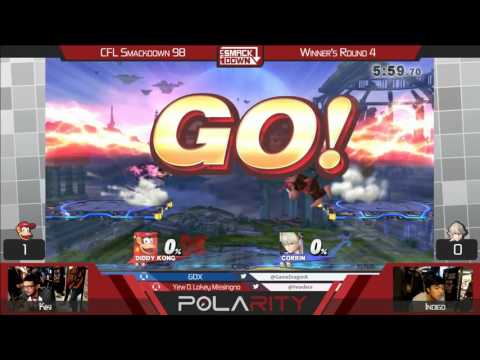CFL Smackdown 98 WiiU - Kiki (Diddy Kong) vs Indigo (Corrin) - Winners R4
