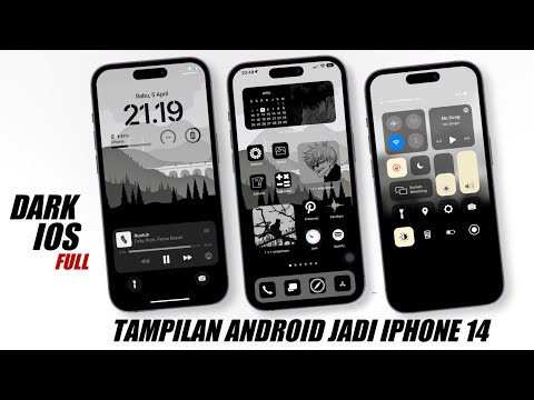 Cara Merubah Tampilan Android Menjadi iPhone Versi IOS Dark Terbaru 2023 - Android Jadi iPhone