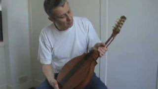 red mandolin by luthier Gary Nava