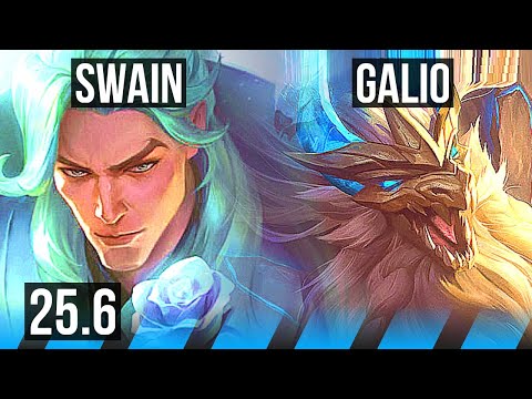 SWAIN vs GALIO (MID) | KR Master | 25.6