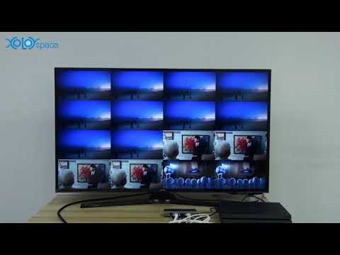 XOLORspace QV1601 4K HDMI 16x1 Multi-viewer 16 HDMI inputs 1 HDMI output