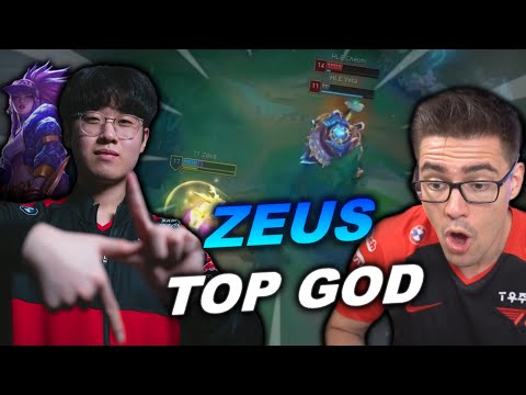 T1 vs HLE - ZEUS IS A GOD! - T1 FAN REACTS #LCK2022
