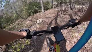 Keyauwee trail heading to the rock garden.