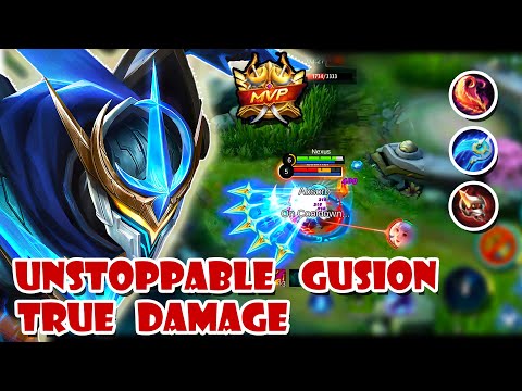 Unstoppable Gusion True Damage | Best Build and Emblem | VS Aamon | MLBB