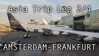 Full Flight Trip report | Amsterdam - Frankfurt | Lufthansa LH993 | Snow Storm pending