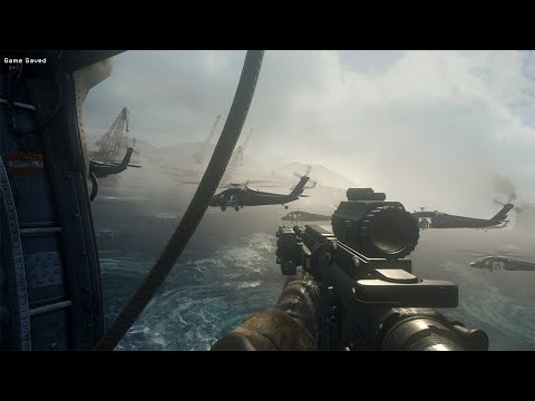 USMC Black Hawk Raid - Modern Warfare Remastered "Charlie Don't Surf" Mission