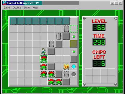 Chip's Challenge 1 Level 66 (Victim) - 292 seconds