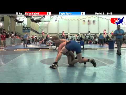 Blaize Cabell vs. Cayle Byers at 2013 ASICS University Nationals - FS
