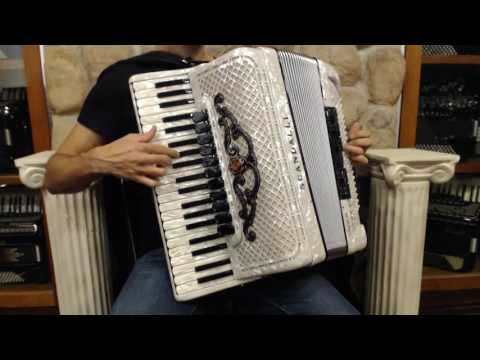 SCANSUPVIHWH - White Scandalli Super VI Piano Accordion LMMH 41 120 $9999