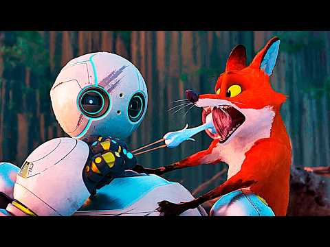 The Wild Robot | Roz Builds A House For Brightbill & Fink Scene Recap