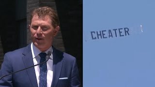 Someone Flew a 'Cheater' Banner Over Bobby Flay's Walk of Fame Ceremony