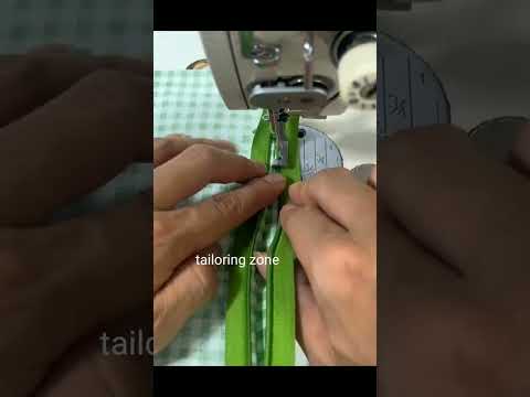 How  to Sew Zipper Side Pocket Easy Tutorial. #shortsyoutube #shortsfeedviral