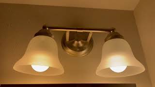 Hampton Bay 612 708 2 Light Vanity 2 Light Brushed Nickel Vanity