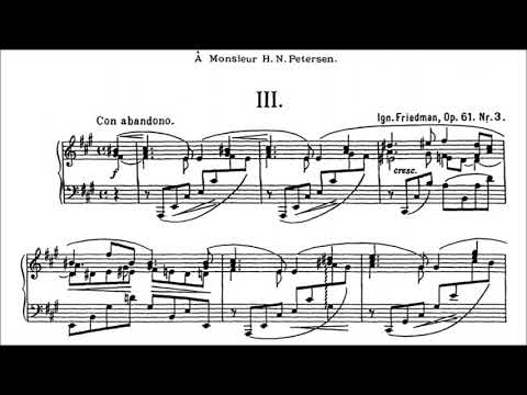 Ignaz Friedman - 4 Preludes, Op. 61
