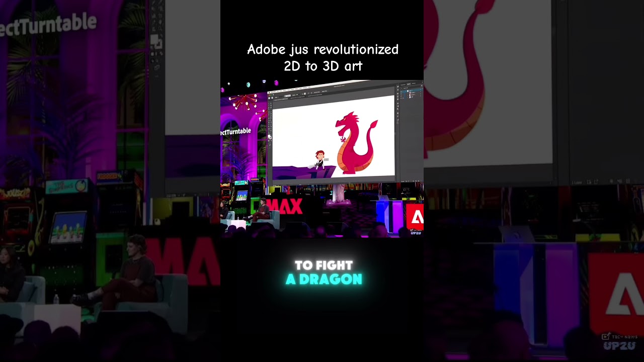 Adobe just revolutionized 2D to 3D art! #fyp #adobe #adobeillustrator #digitalart
