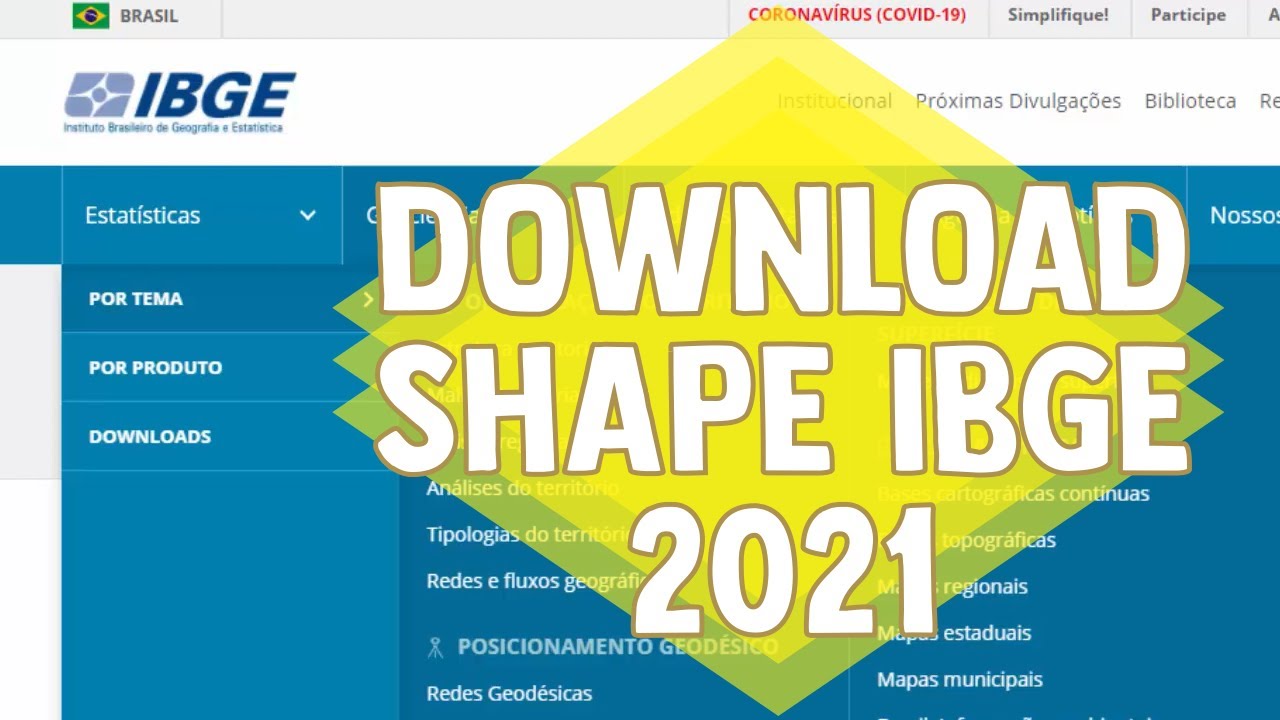 Como Fazer Download de Shapefile no Site do IBGE (2021) | Tutorial