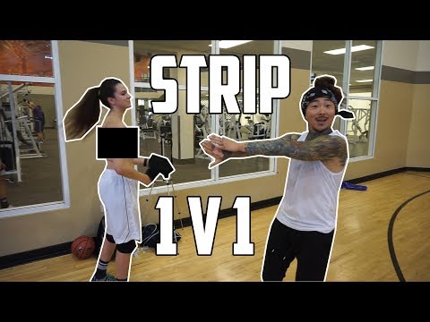 1 v 1 STRIP BASKETBALL vs UCLA Girl