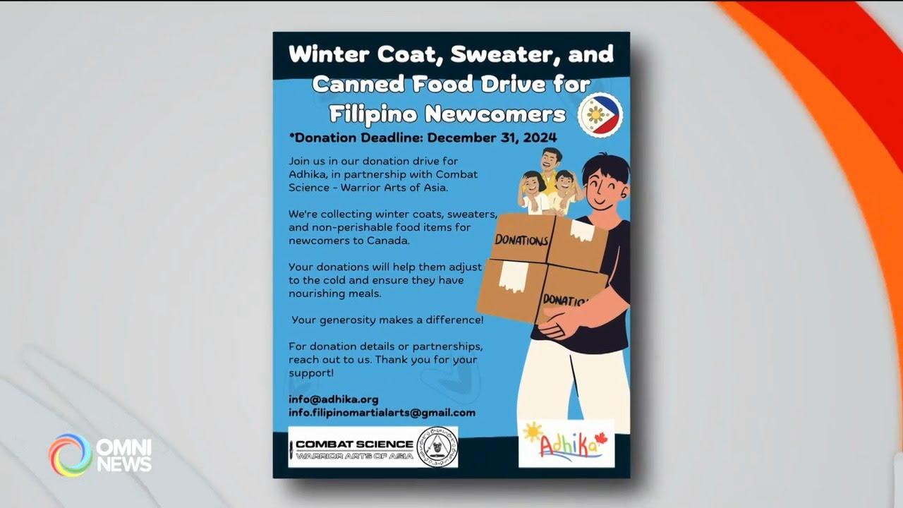 Donation drive ng Filipino organizations sa Ontario para sa newcomers | OMNI News Filipino