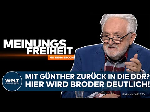 MEINUNGSFREIHEIT: Mit Günthers Gedankengut zurück in die DDR? – Hier wird Broder deutlich!