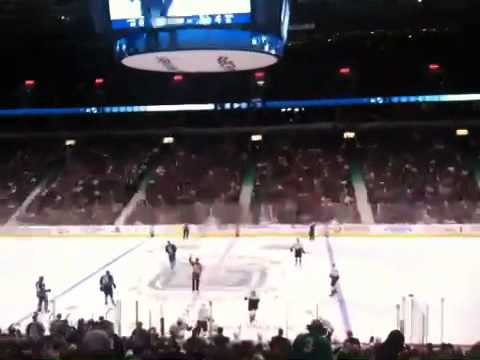 Canucks vs Ducks Sept 25, 2010 Morrison gets a point